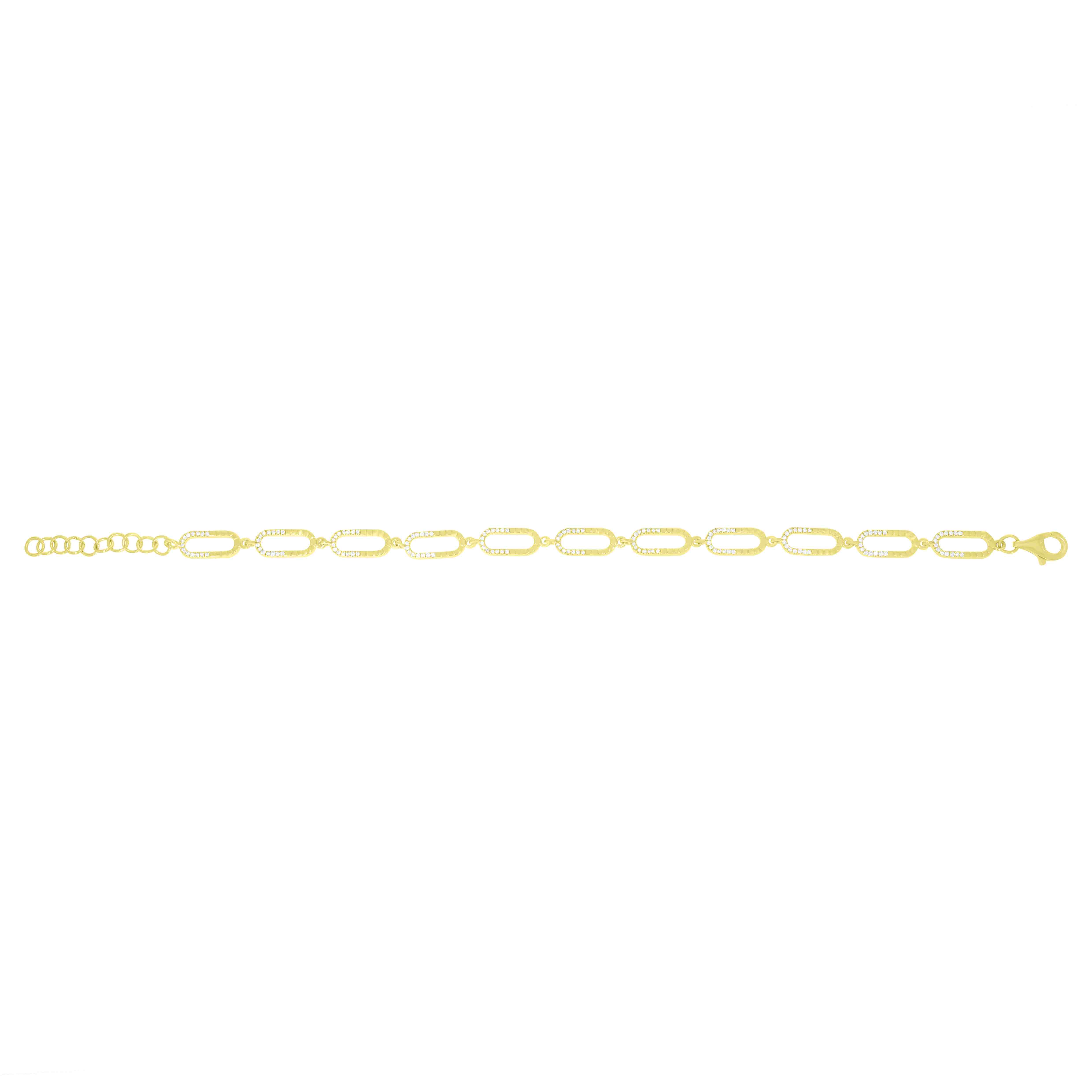 Paperclip Chain Brecelet BR51128A